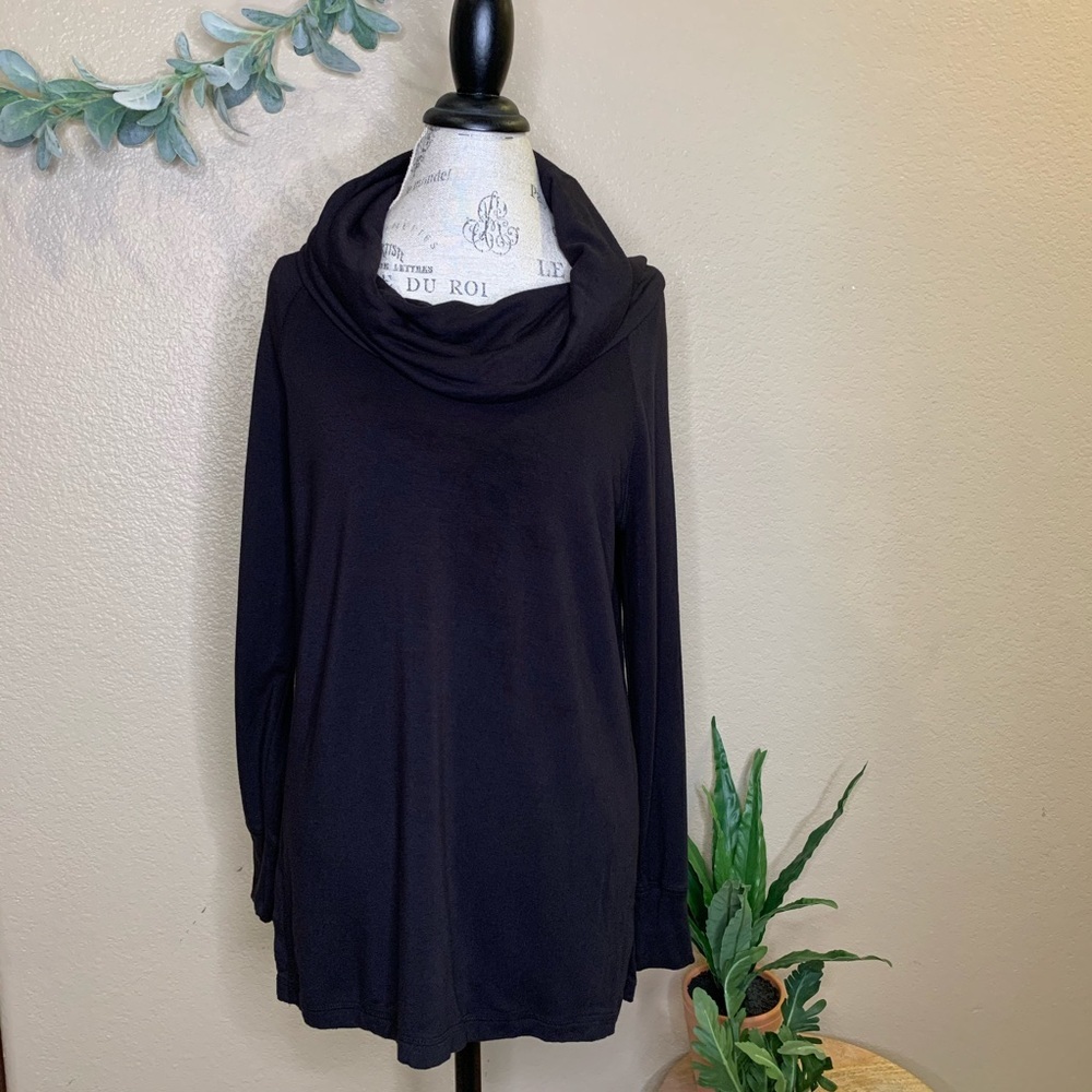 Lou & Grey ~ Black Cowl  Neck Sweater